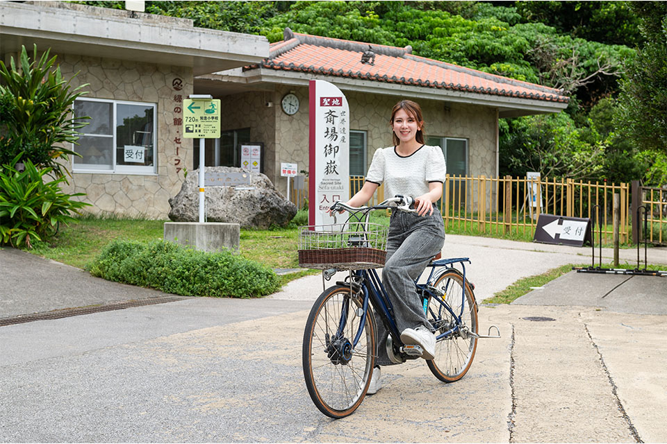 南城市レンタサイクル 「持ち上げ」システムで沖縄の食文化体験