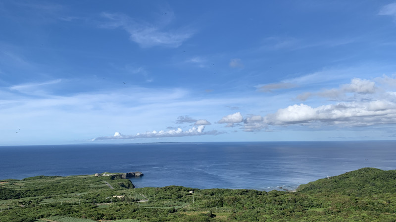 展望ステージからは沖縄本島最北端の辺戸岬や鹿児島の与論島を見ることもできる