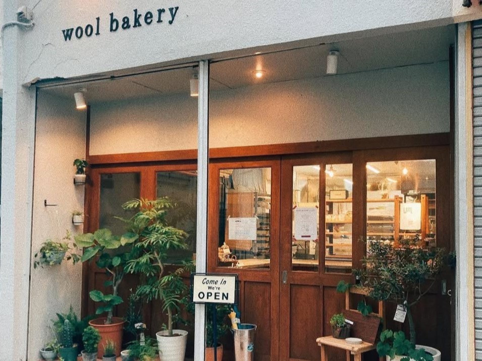 自然のぬくもりと白い壁がお洒落な外観