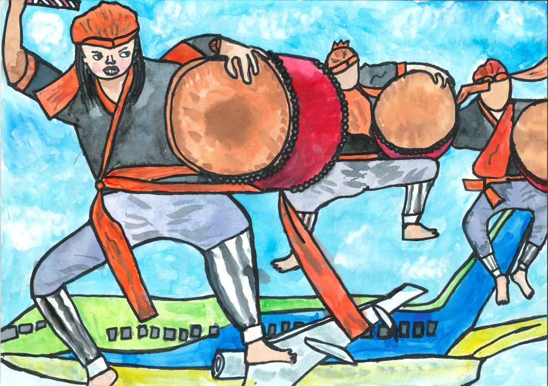 岐阜県賞「エイサーをおどりに行きたい!」 小学3年生 大家 一乃さん