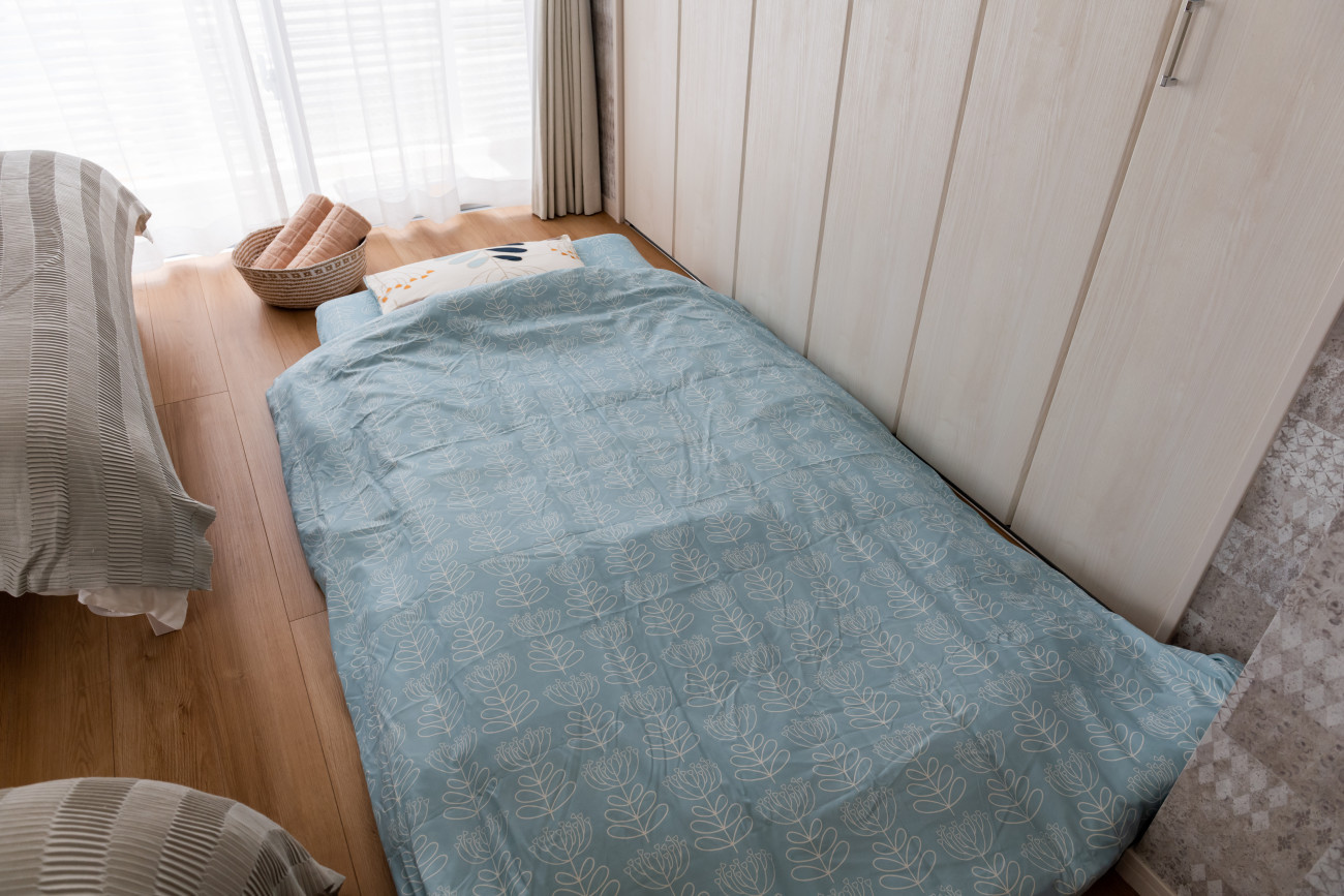 敷布団も完備!小さなお子様連れの方にも安心♪