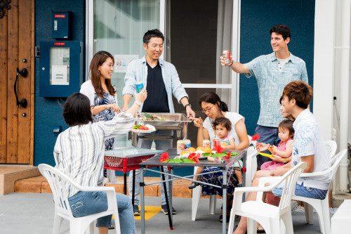 みんなでワイワイBBQも楽しい!