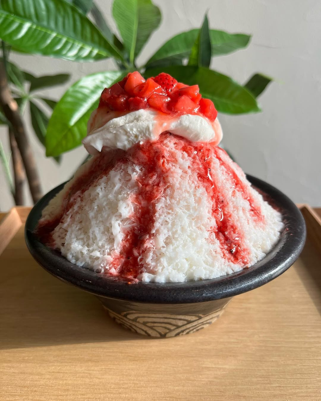 お店で人気NO.1 「いちごのかき氷」♪