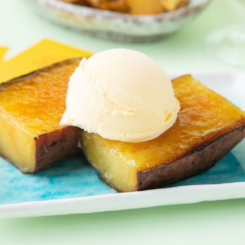 時期や季節で色々なお芋を楽しめる 「蜜芋アイスブリュレ」