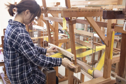 かすりコースター作り体験